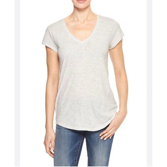 Universal Thread Tops - Universal Thread Tops | light beige taupe gray XS short sleeve v neck tee